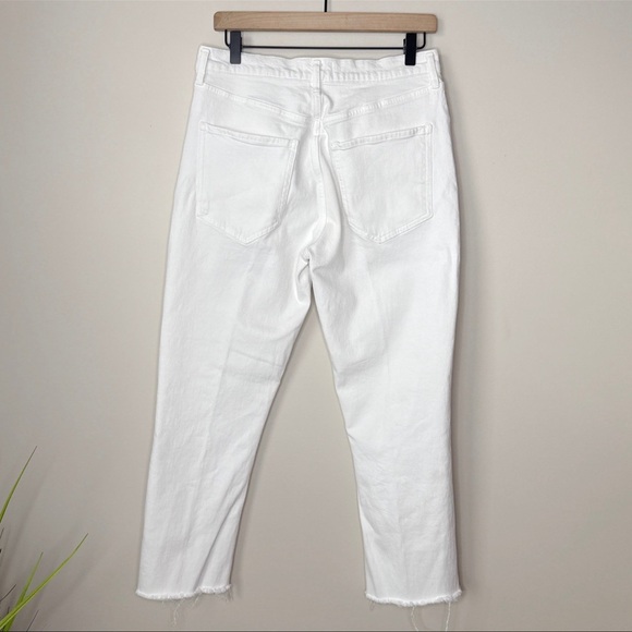 AGOLDE White Raw Hem Jeans - Picture 6 of 7